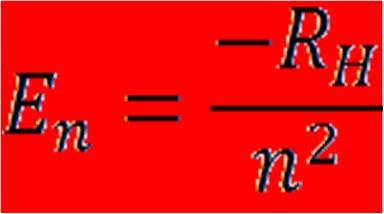 İzin verilen yörünge yarıçapları aşağıdaki formülle bulunur. r n = n 2 a 0 n= 1, 2, 3... ve a 0 = 0.53x10-10 m (0.