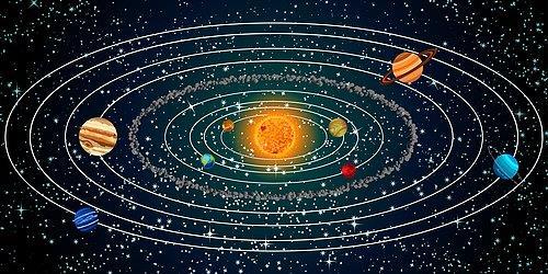 GÜNEŞ SİSTEMİ Güneş Sistemi: Güneş, dokuz gezegen ve bu gezegenlerin 61 adet