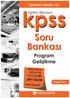 kpss Soru Bankası Program Geliştirme Eğitim Bilimleri 2011 de da 87 SORU AVCISI 2009 da 74 SORU YAKALADI